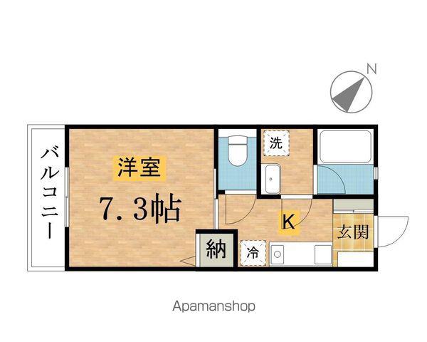 PROMETER(1K/2階)の間取り写真