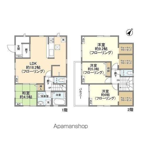 東武伊勢崎・大師線 鷲宮駅 徒歩12分 2階建 築4年(4LDK)の間取り写真