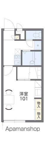 レオパレスしゃんぶる徳島(1K/2階)の間取り写真