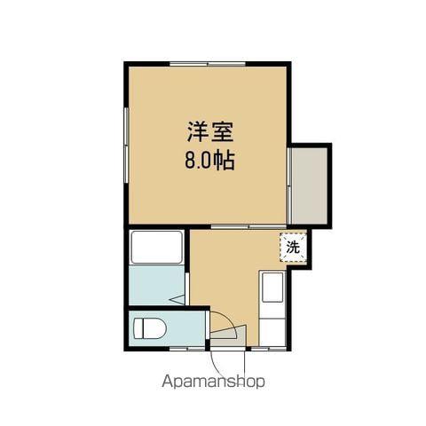東北本線 岩手飯岡駅 徒歩26分 2階建 築37年(1K/1階)の間取り写真