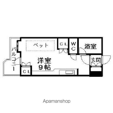 サンシャインシティー21(ワンルーム/3階)の間取り写真