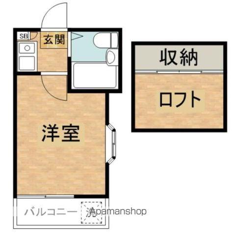 サンエール十条(1K/2階)の間取り写真