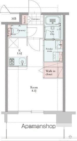 エンクレスト博多PREMIER(1K/3階)の間取り写真