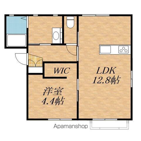 アルカサーノ富貴原(1LDK/2階)の間取り写真