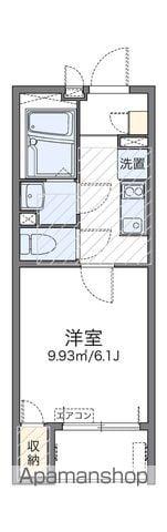 レオネクストサンモールⅢ(1K/1階)の間取り写真