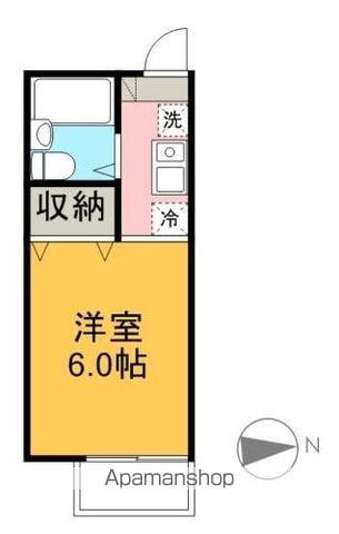 ノアズ・アーク武豊(1K/1階)の間取り写真