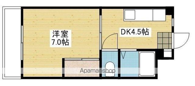 コーポ本町(1DK/2階)の間取り写真