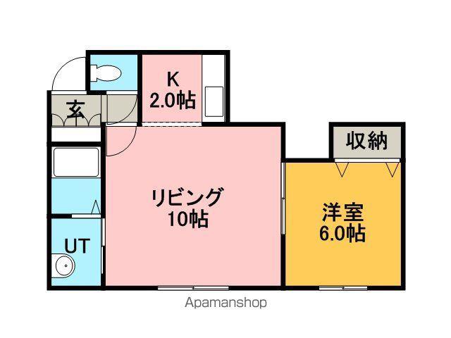 サンコート富丘Ⅱ(1LDK/3階)の間取り写真