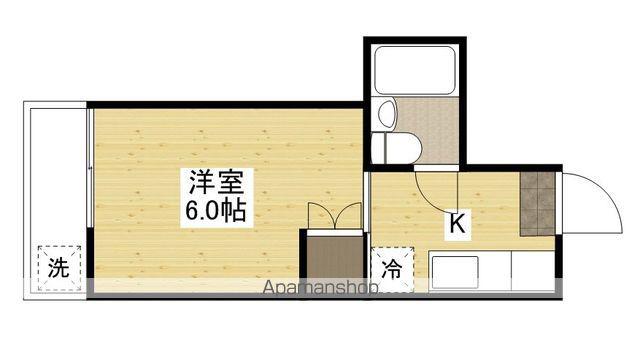 ドプコビル(1K/3階)の間取り写真