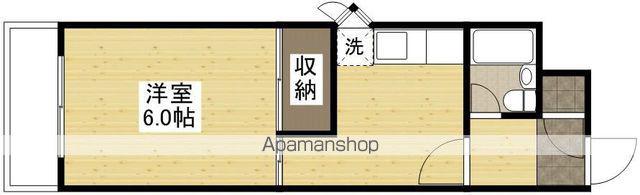 三石マンション(1DK/3階)の間取り写真