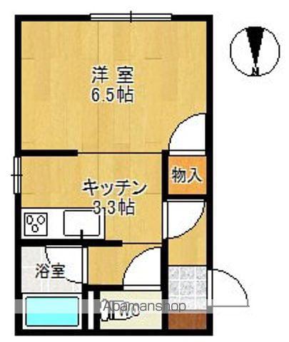 シャトーリラ(1K/2階)の間取り写真