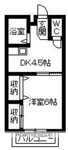 エクセレント97チュミック(1DK/1階)の間取り写真