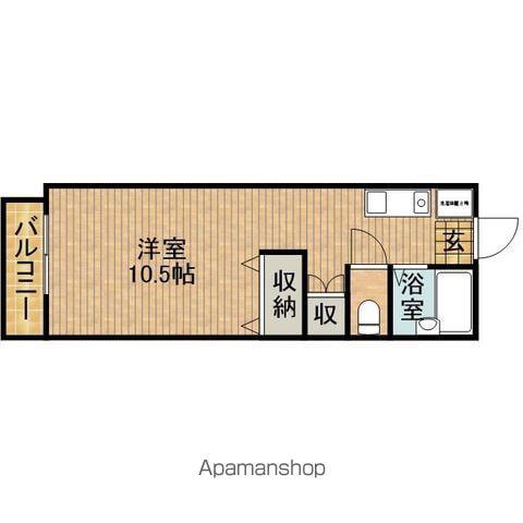 コンフォール.A(ワンルーム/4階)の間取り写真