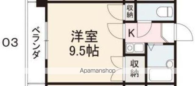 ベルシャンテ(2DK/2階)の間取り写真