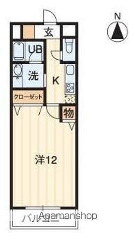 リベルテ太田(1K/3階)の間取り写真