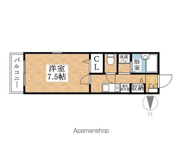 グレイスNF(1K/2階)の間取り写真