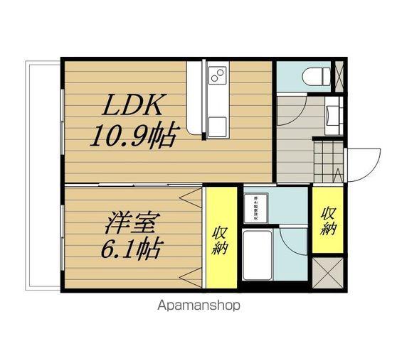 セピア123(1LDK/1階)の間取り写真