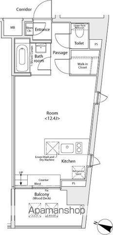 イプセ学芸大学(ワンルーム/2階)の間取り写真