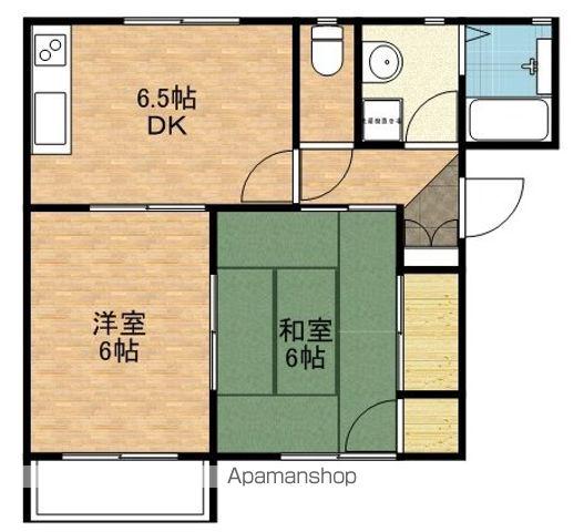 ST22A(2DK/1階)の間取り写真