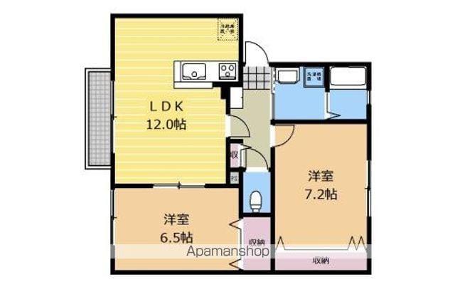 ウィンステージB(2LDK/2階)の間取り写真