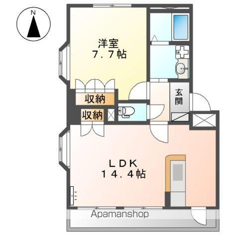コンフォール馬東(1LDK/2階)の間取り写真