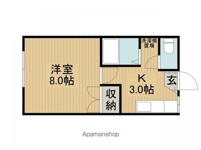 サンコーポおくの(1K/1階)の間取り写真