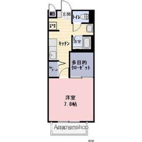 シャンベール森川A(1K/2階)の間取り写真