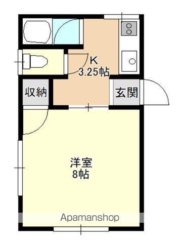メゾンKIYOHAMA(1K/2階)の間取り写真