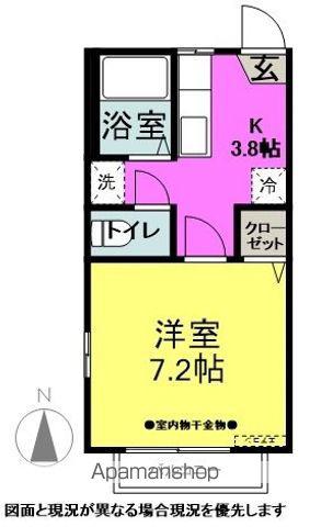 フレグランスランドCD(1K/1階)の間取り写真