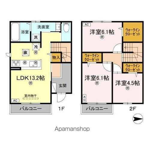ヴィラ・アフェール(3LDK)の間取り写真