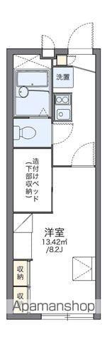 レオパレス漣 2(1K/1階)の間取り写真