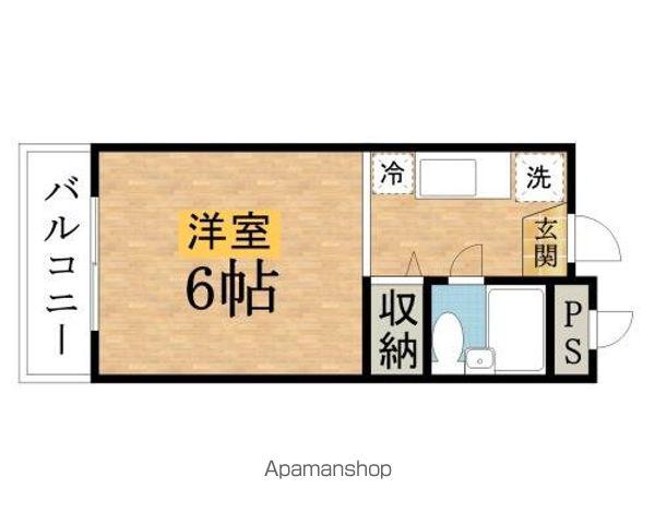 カーネル810(ワンルーム/3階)の間取り写真