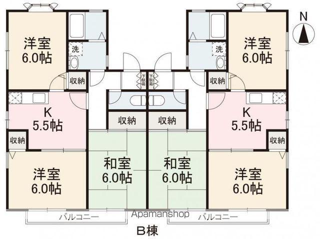 アイレックス屋島(3K/1階)の間取り写真