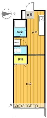 サンレント朝日(1K/3階)の間取り写真