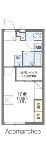 レオパレスサンハイム福久(1K/2階)の間取り写真