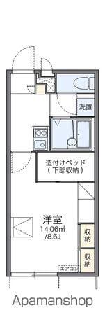 レオパレス宮ノ前1号棟(1K/1階)の間取り写真