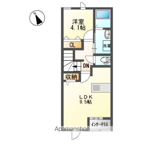 スフィアプラネットⅡ(1LDK/2階)の間取り写真