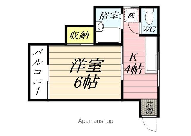 ハイツ遠藤(1K/1階)の間取り写真