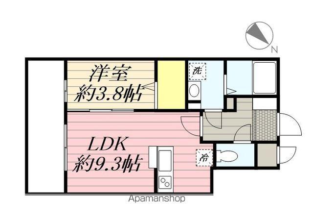 LIVE CASA 高宮(1LDK/2階)の間取り写真