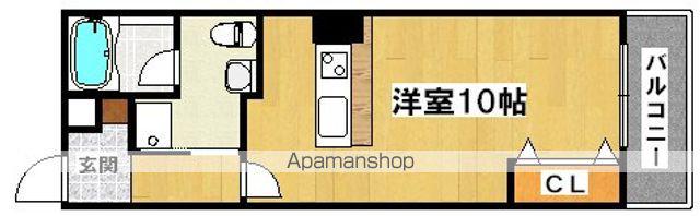 TKアンバーコート宿院(ワンルーム/7階)の間取り写真