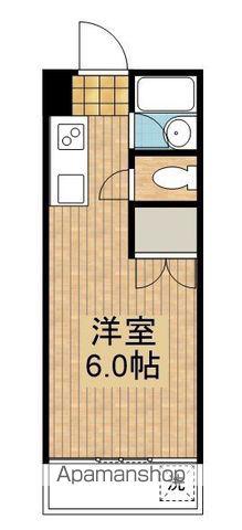 コーポラスU(1K/3階)の間取り写真