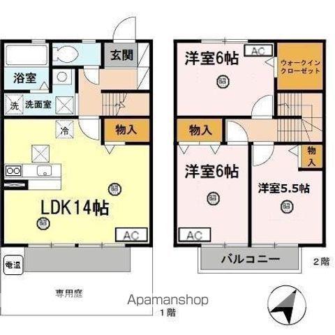 パステル堀止(3LDK)の間取り写真