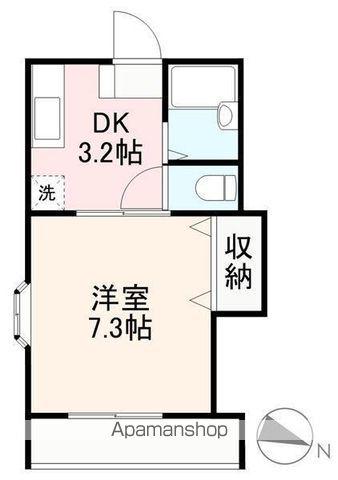 エアービート(1K/2階)の間取り写真