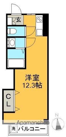 SINAJYURIME GREEN(ワンルーム/3階)の間取り写真
