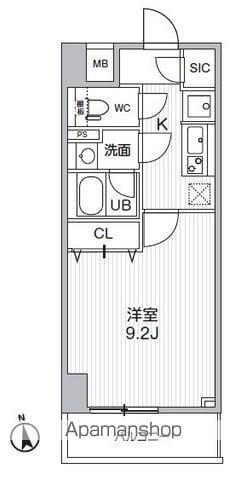 HF曳舟レジデンス(1K/3階)の間取り写真