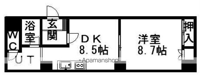 リルブランシュ(1LDK/5階)の間取り写真