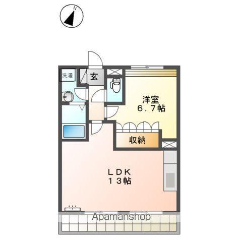 プレサス(1LDK/2階)の間取り写真