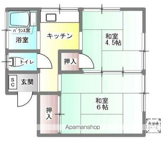 泉ハイム(2K/1階)の間取り写真