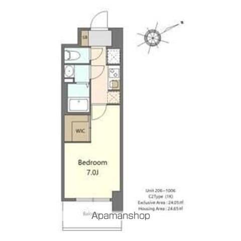 S-RESIDENCE堺浜寺AXIAL(1K/9階)の間取り写真