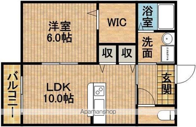 コート・ドールⅡ(1LDK/1階)の間取り写真